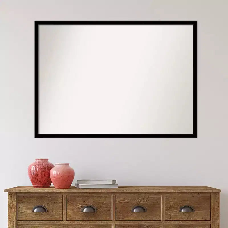 Specchio da parete nero jet non smussato 40"x29"