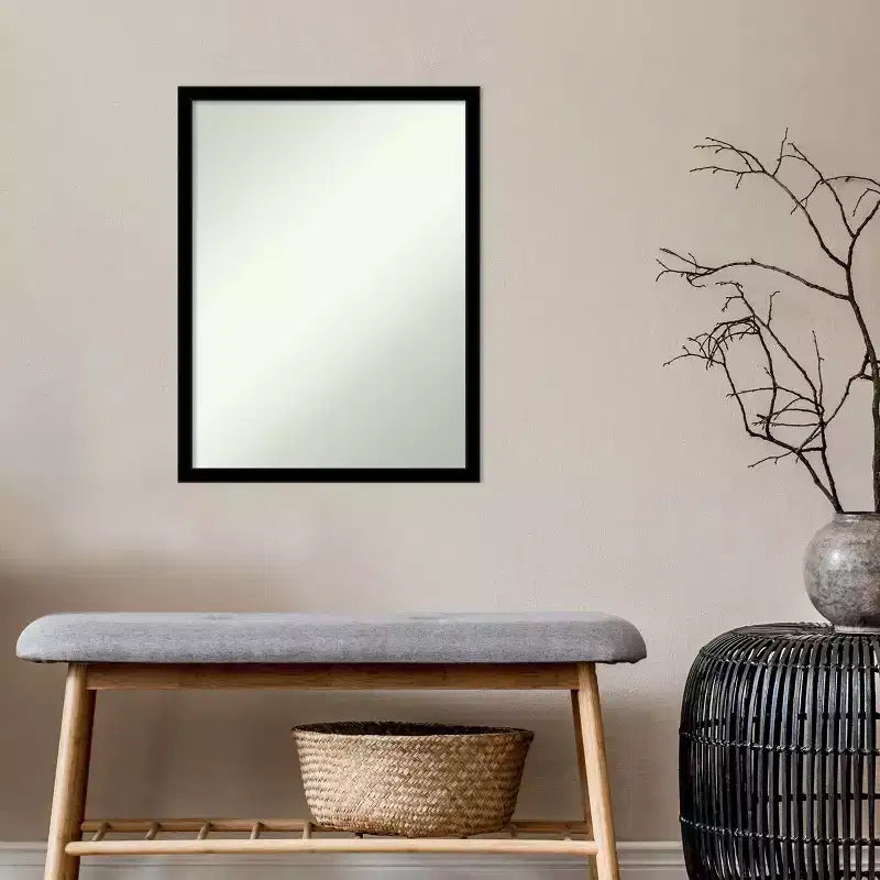 Specchio da parete nero jet non bisellato 20"x26"