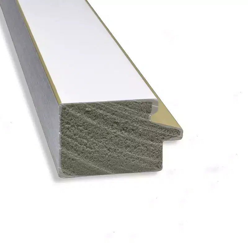 Specchio da parete quadrato stretto per bagno 29"x29" non smussato, bianco con accessori per il montaggio