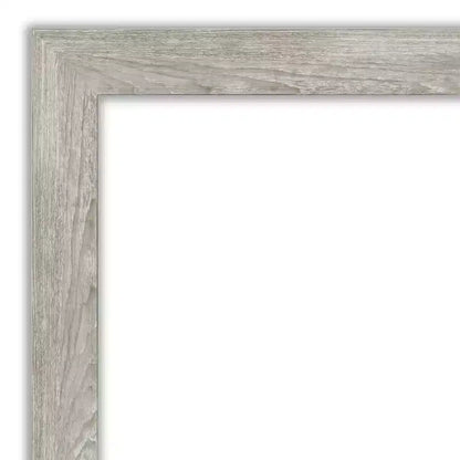 24"x30" Non-Beveled Dove Gray Wash Rectangular Vanity Wall Mirror with Mount Hardware