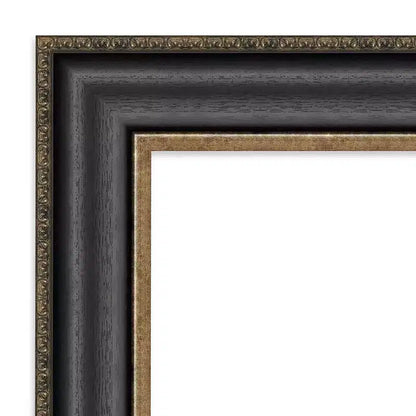 Specchio da bagno quadrato Thomas Bronze Nero non smussato 32"x32" con hardware di montaggio