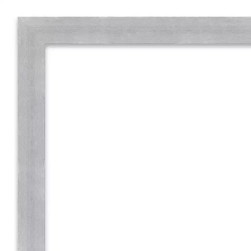 Specchio da parete stretto 20"x26" Grace in nichel spazzolato non bisellato con accessori di montaggio