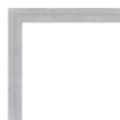 Specchio da parete stretto 20"x26" Grace in nichel spazzolato non bisellato con accessori di montaggio
