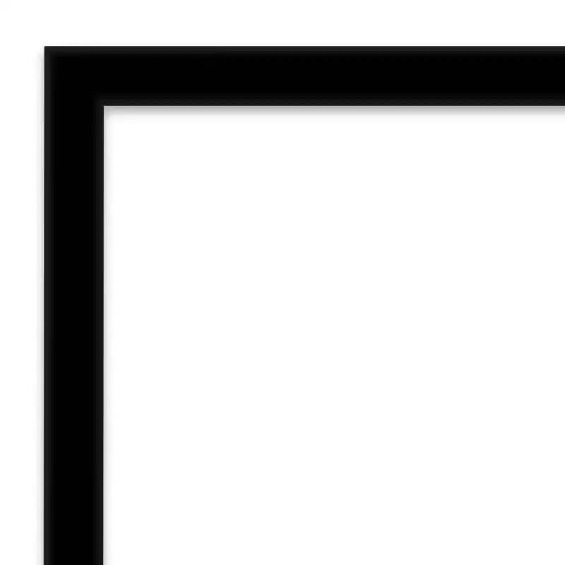 Specchio da parete nero jet non bisellato 20"x26"