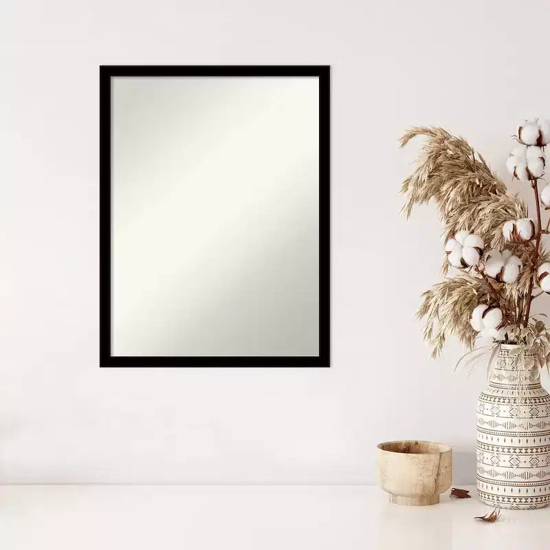 Specchio da parete nero jet non bisellato 20"x26"
