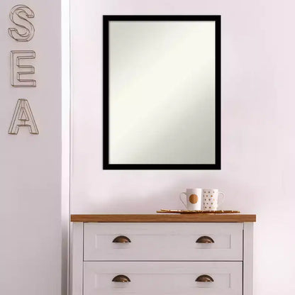 Specchio da parete nero jet non bisellato 20"x26"