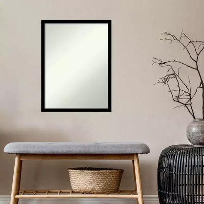 Specchio da parete nero jet non bisellato 20"x26"