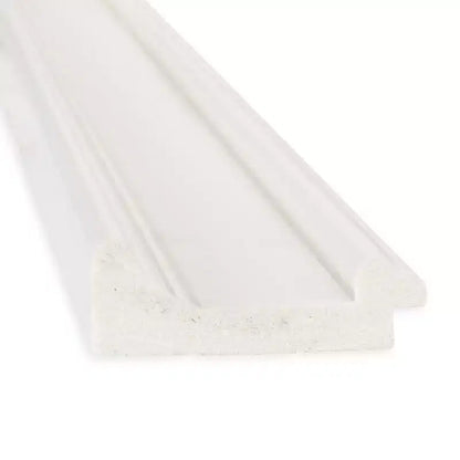Specchio da parete rettangolare bianco non smussato da 44"x33" Ridge, moderno con accessori per il montaggio