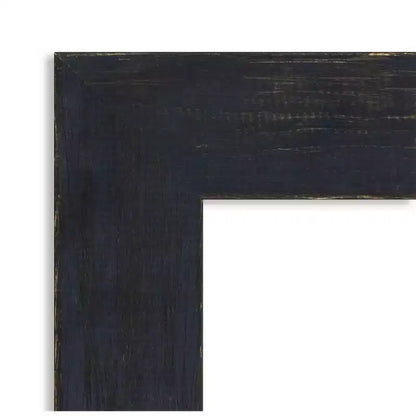 Specchio da parete in legno Shiplap blu marino non smussato da 32"x26"