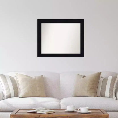 Specchio da parete in legno Shiplap blu marino non smussato da 32"x26"