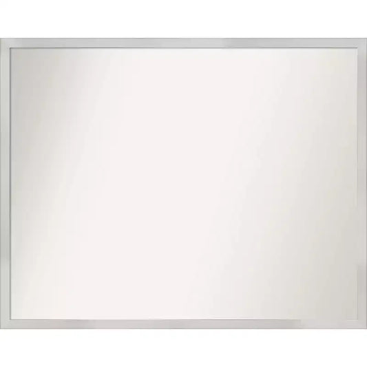 30" x 24" Non-Beveled Svelte Silver Wood Wall Mirror - Amanti Art: Modern Rectangular, Easy to Clean, No Assembly Required