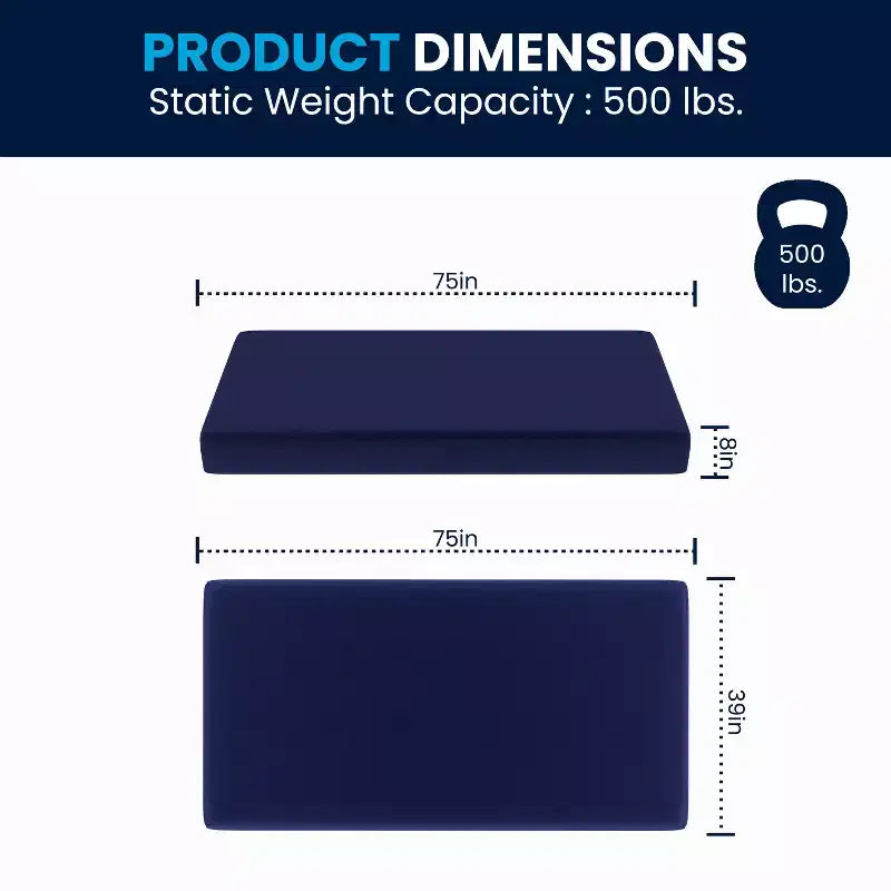 Materasso in memory foam resistente ai liquidi Irvine con fodera rimovibile con cerniera