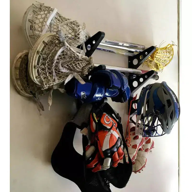 Lacrosse Stick Storage Rack, 3 Levels