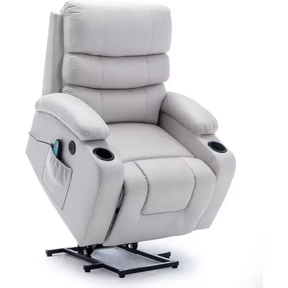 EROMMY PU Leather Recliner Lift Chair with Massage and Heat
