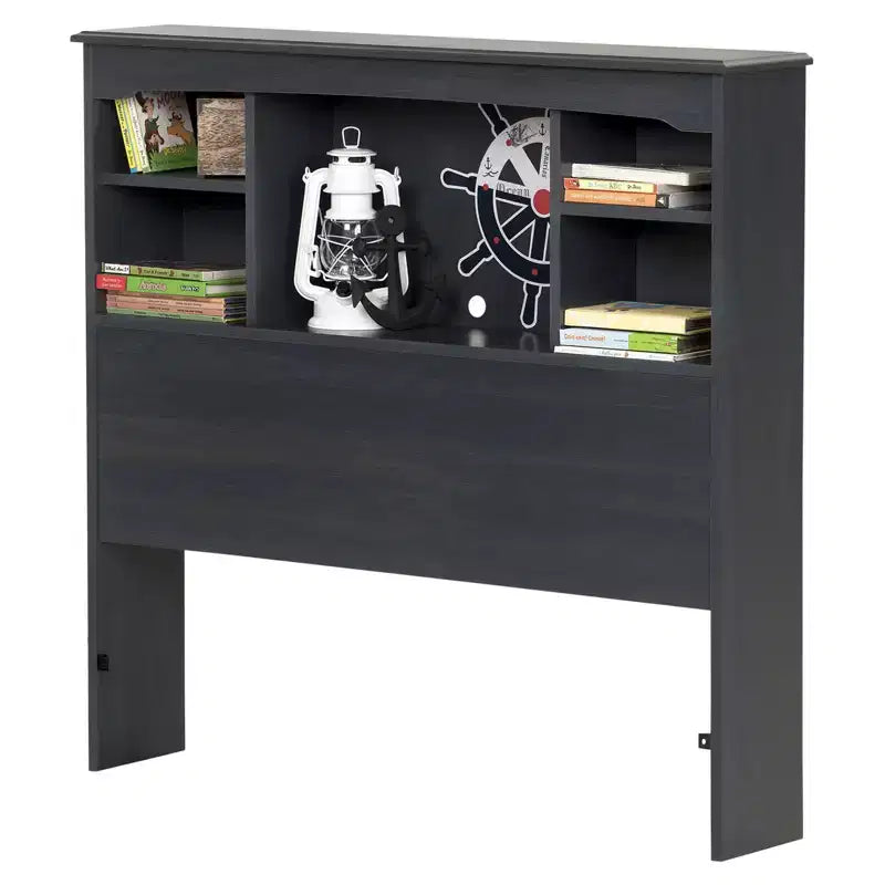 Twin Bookcase Headboard 39" with Storage
