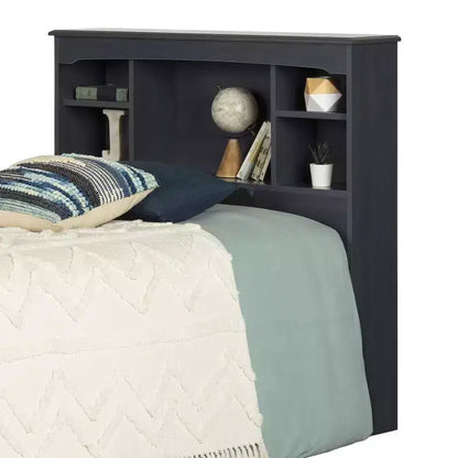 Twin Bookcase Headboard 39" with Storage