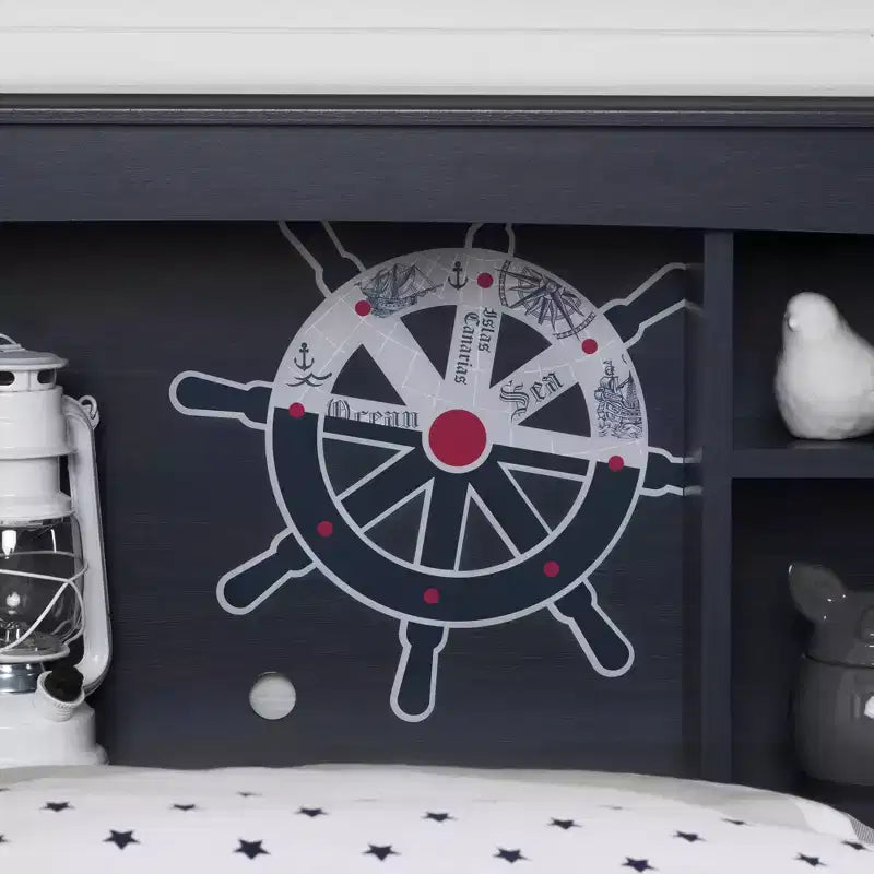 Twin Bookcase Headboard 39" with Storage
