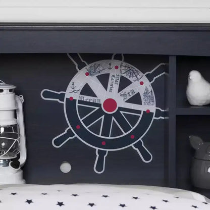 Twin Bookcase Headboard 39" with Storage