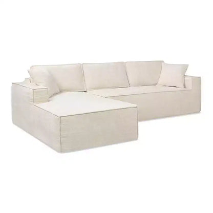 Brenley 110.5" LAF Sectional Sofa, Ash Gray Chenille