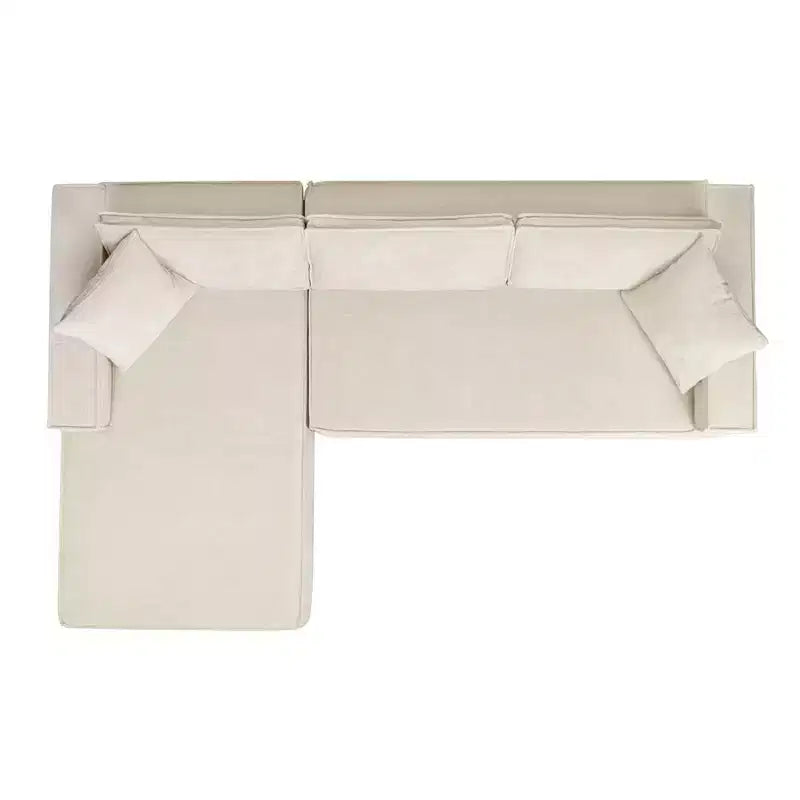 Brenley 110.5" LAF Sectional Sofa, Ash Gray Chenille
