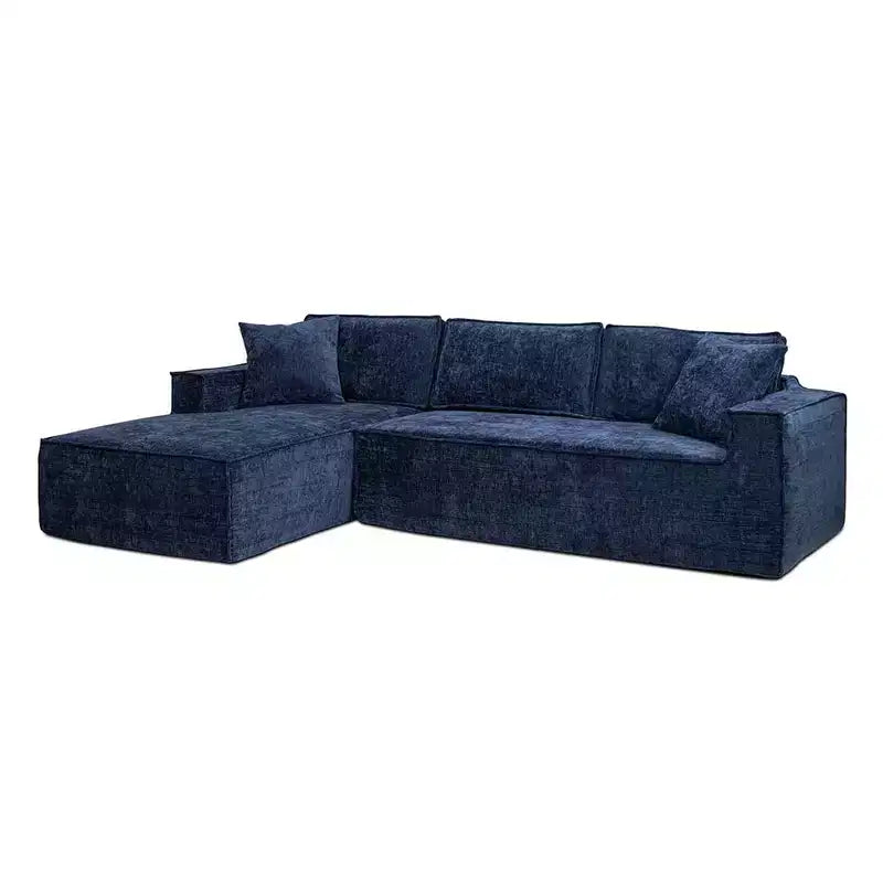 Brenley 110.5" LAF Sectional Sofa, Ash Gray Chenille
