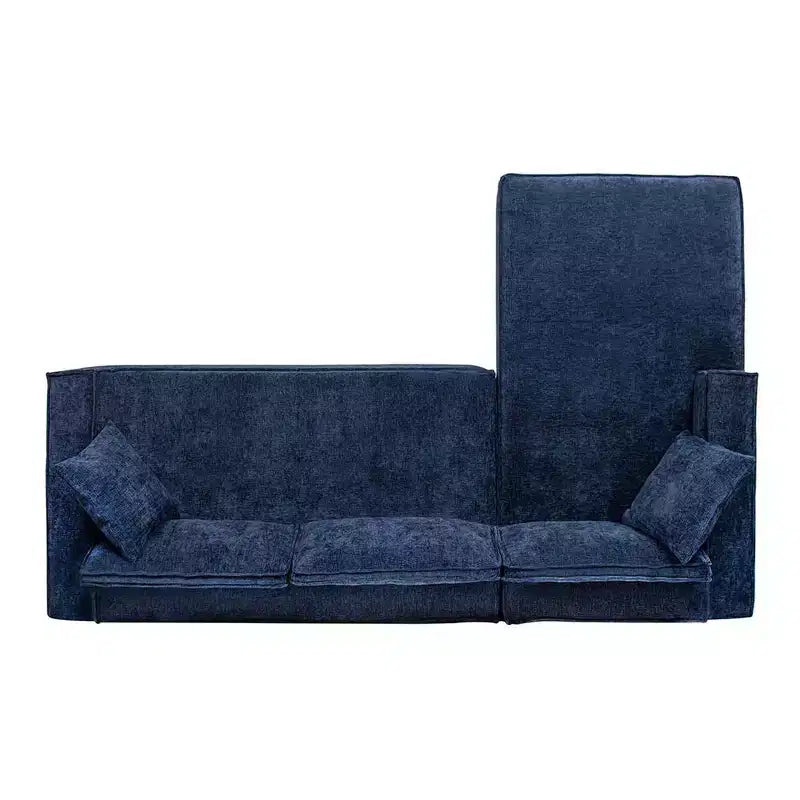 Brenley 110.5" LAF Sectional Sofa, Ash Gray Chenille