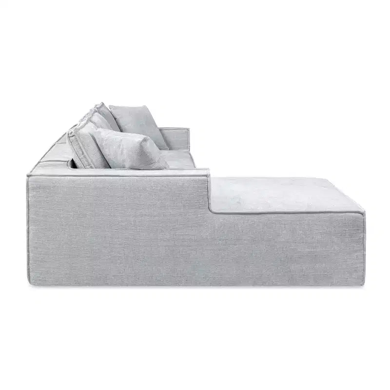 Brenley 110.5" LAF Sectional Sofa, Ash Gray Chenille