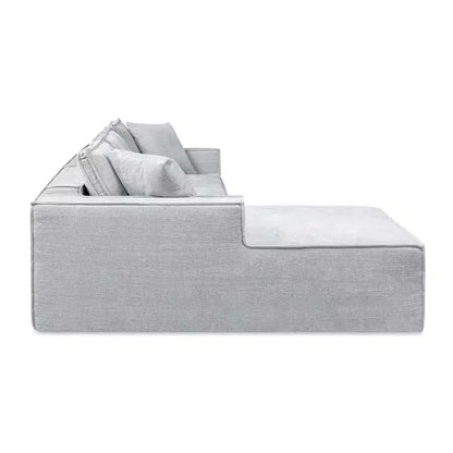 Brenley 110.5" LAF Sectional Sofa, Ash Gray Chenille