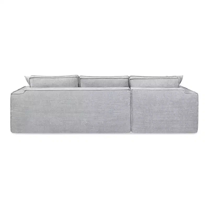 Brenley 110.5" LAF Sectional Sofa, Ash Gray Chenille