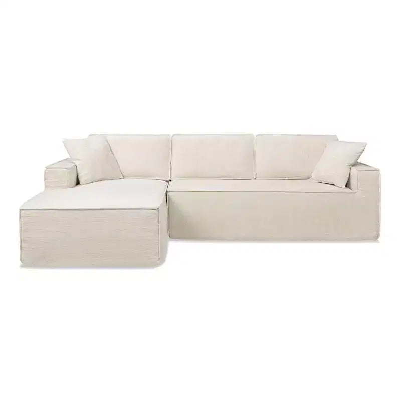 Brenley 110.5" LAF Sectional Sofa, Ash Gray Chenille
