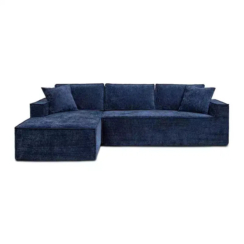 Brenley 110.5" LAF Sectional Sofa, Ash Gray Chenille