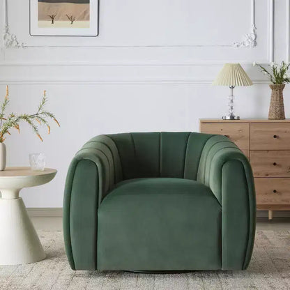 Poltrona a botte girevole moderna imbottita, da interno