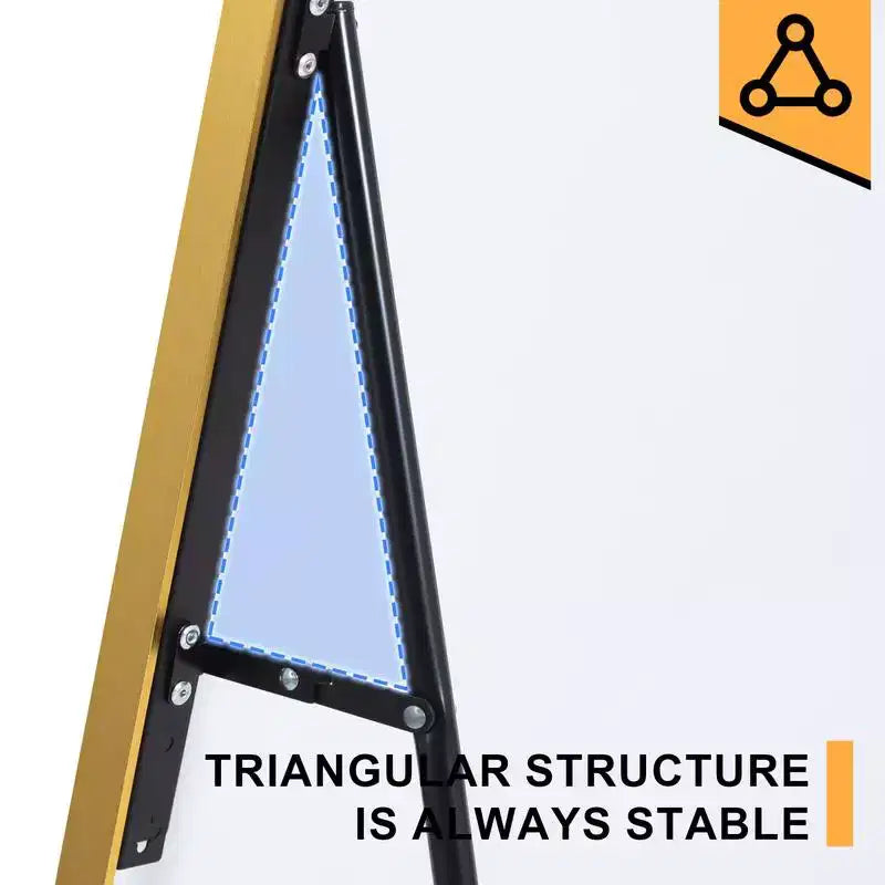 Specchio da terra a figura intera ad arco con cornice in metallo, 96,52 cm L x 180,34 cm H, dorato