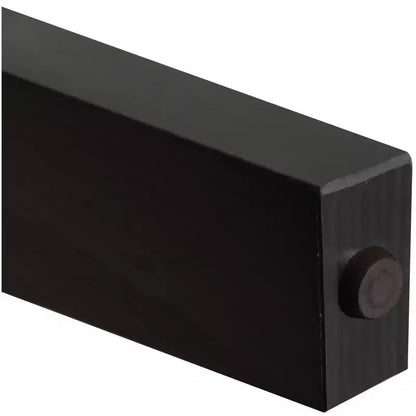 Tavolino Finale in Legno con Cassetto e Ripiano Aperto, Nero/Noce