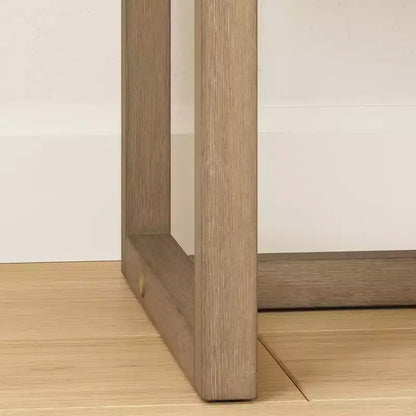 Comodino Luke Wood da 22" con vano aperto, stile rustico farmhouse